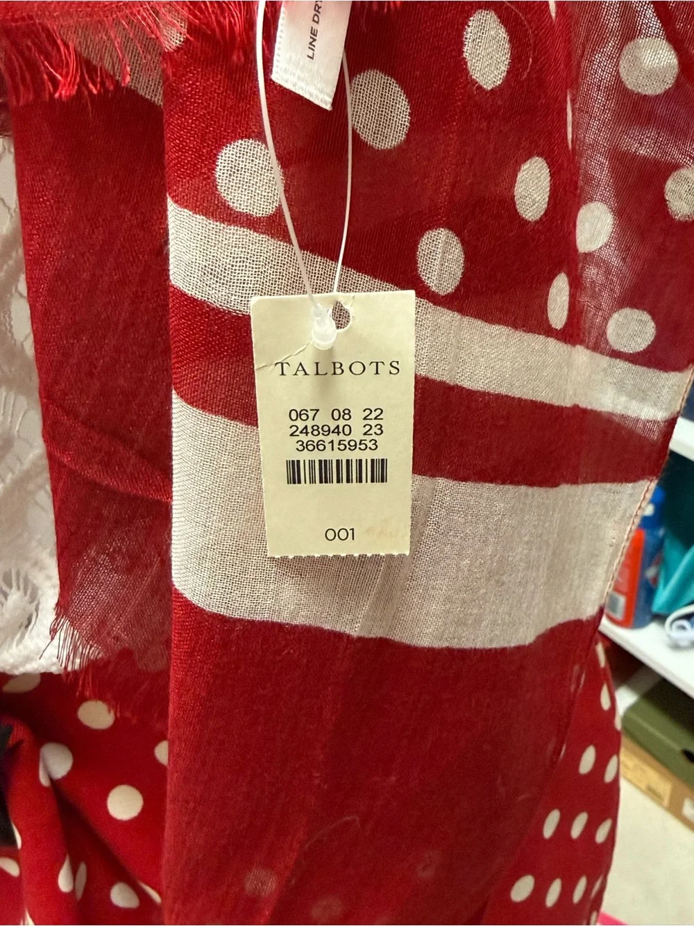 Talbots red white